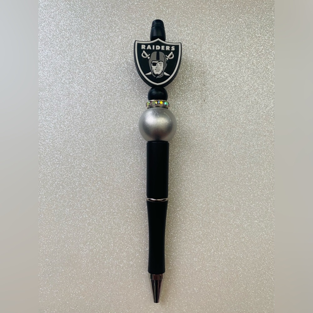 Raiders Focal Beaded Pen